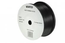 Satco Products Inc. 93/302 - Lamp And Lighting Bulk Wire; 18/2 SPT-1 105C; 2500 Foot/Reel; Black