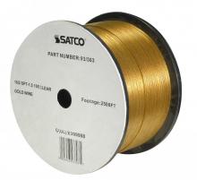 Satco Products Inc. 93/303 - Lamp And Lighting Bulk Wire; 18/2 SPT-1.5 105C; 2500 Foot/Reel; Clear Gold