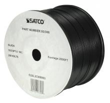 Satco Products Inc. 93/308 - Lamp And Lighting Bulk Wire; 18/2 SPT-2 105C; 2500 Foot/Reel; Black