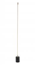 Bethel International Canada FT82F60BR - Stainless Steel and Marble LED Floor Lamp