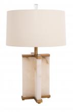 Bethel International Canada MTL05PQ-GD - Gold and White Table Lamp